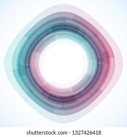 Geometric frame from geometric shapes, vector abstract background, wallpaper