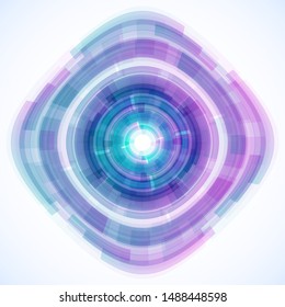 Geometric frame from geometric shapes, vector abstract background, wallpaper