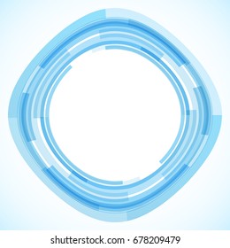 Geometric frame from geometric shapes, vector abstract background, wallpaper