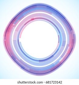 Geometric frame from geometric shapes, vector abstract background, wallpaper