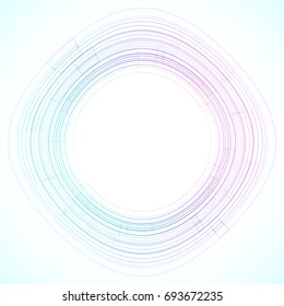 Geometric frame from geometric shapes, vector abstract background, wallpaper