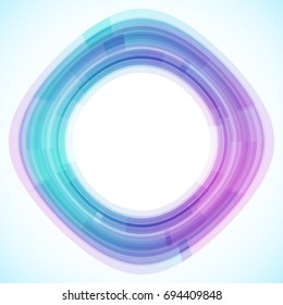 Geometric frame from geometric shapes, vector abstract background, wallpaper