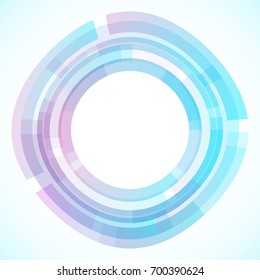 Geometric frame from geometric shapes, vector abstract background, wallpaper