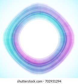 Geometric frame from geometric shapes, vector abstract background, wallpaper