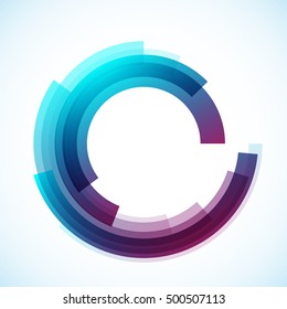 Geometric frame, vector abstract background, wallpaper