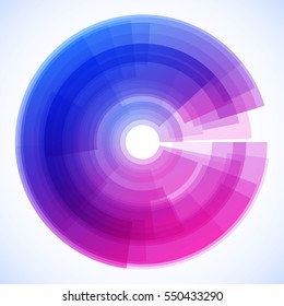 Geometric frame, vector abstract background, wallpaper