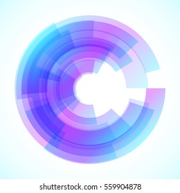 Geometric frame, vector abstract background, wallpaper