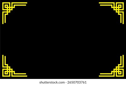Geometric frames and borders  minimalistic elegant art deco decorative layout ornament elements  thin line rectangle vignetting border design