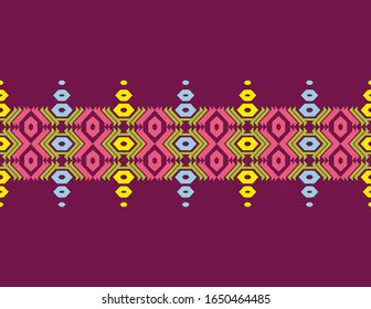 Geometric Frames and Borders Modern Style with Bali Sasak Lombok Traditional Village Motifs in a Varienty of Indonesian Batik - Vector Stock