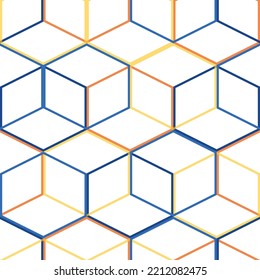 Geometric funky seamless pattern. Rhombus texture, elegant floral lattice, mesh, diamonds. Trendy abstract background.