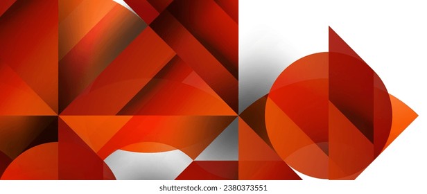Geometric fusion - abstract harmony of triangles and circles in minimalist background design. Shapes and lines design for wallpaper, banner, background, landing page, wall art, invitation, prints