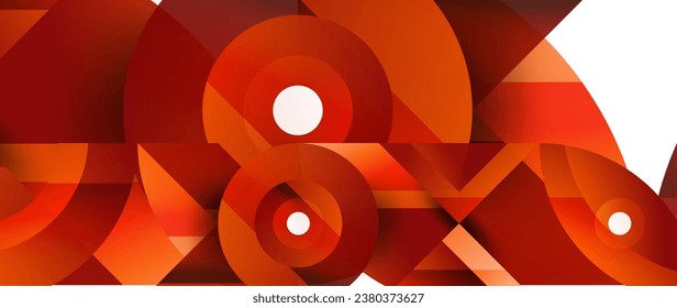 Geometric fusion - abstract harmony of triangles and circles in minimalist background design. Shapes and lines design for wallpaper, banner, background, landing page, wall art, invitation, prints