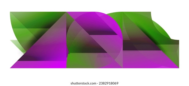 Fusión geométrica - armonía abstracta de triángulos y círculos en diseño de fondo minimalista. Diseño de formas y líneas para papel de pared, banner, fondo, página de inicio, arte de pared, invitación, impresiones