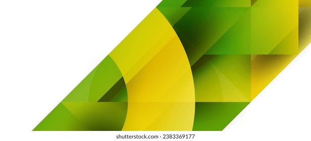 Geometric fusion - abstract harmony of triangles and circles in minimalist background design. Shapes and lines design for wallpaper, banner, background, landing page, wall art, invitation, prints