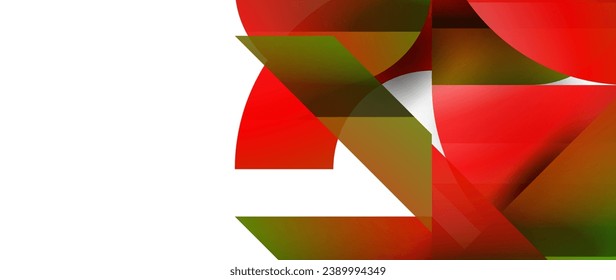 Geometric fusion - abstract harmony of triangles and circles in minimalist background design. Shapes and lines design for wallpaper, banner, background, landing page, wall art, invitation, prints