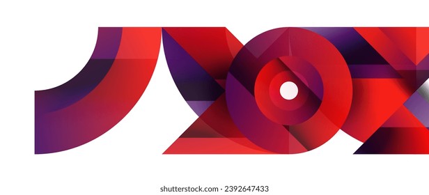 Geometric fusion - abstract harmony of triangles and circles in minimalist background design. Shapes and lines design for wallpaper, banner, background, landing page, wall art, invitation, prints