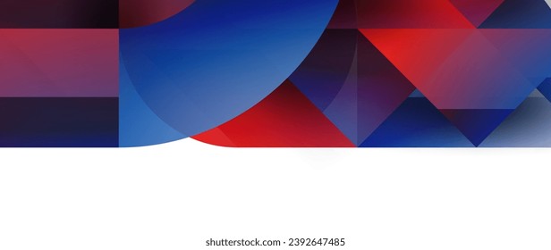 Geometric fusion - abstract harmony of triangles and circles in minimalist background design. Shapes and lines design for wallpaper, banner, background, landing page, wall art, invitation, prints