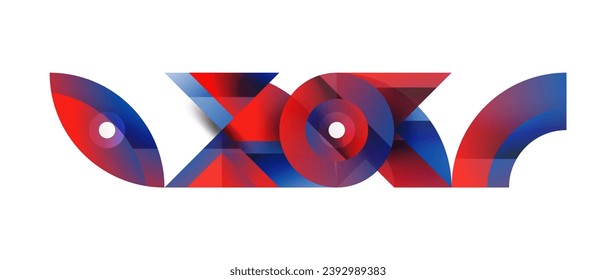 Fusión geométrica - armonía abstracta de triángulos y círculos en diseño de fondo minimalista. Diseño de formas y líneas para papel de pared, banner, fondo, página de inicio, arte de pared, invitación, impresiones