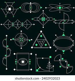 Geometric Futuristic Sci-fi Themed Decorative Ornament 