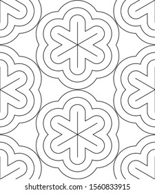 Geometric geo pattern seamless hexagon form abstract background vector illustration