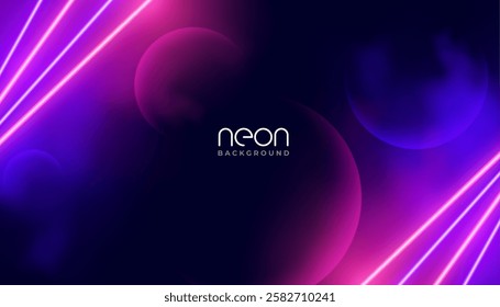 geometric glowing luminous background with universal concept vector