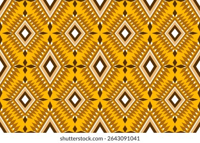 Geometric Gold Brown Diamond Pattern Seamless Texture Background Design
