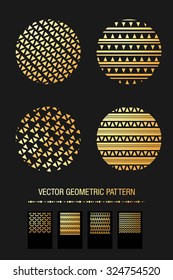 Geometric gold mandala element made in vector. Vintage decorative elements. Islam, Arabic, Indian, Tribal motifs. 
