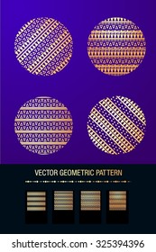 Geometrisches goldenes Mandalaelement aus Vektorgrafik. Vintage dekorative Elemente. Islam, arabische, indische Motive, Stammesmotive.