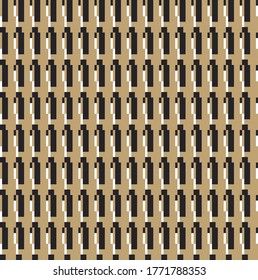 Geometric gold seamless pattern vector