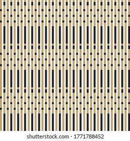 Geometric gold seamless pattern vector