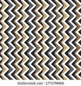 Geometric gold seamless pattern vector