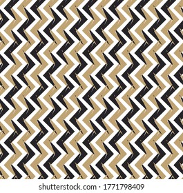 Geometric gold seamless pattern vector