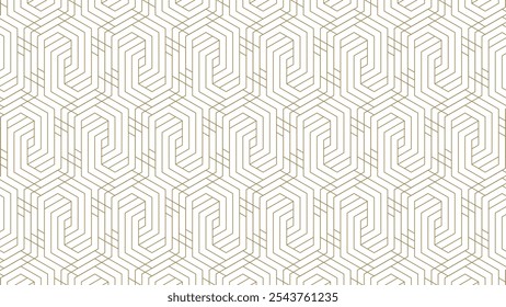 plano de fundo do padrão de linha dourada geométrica