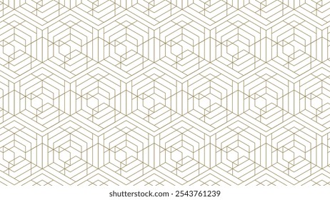 geometric golden line pattern background