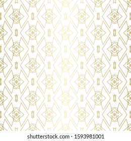 Geometric golden texture pattern. Abstract endless modern design background. Vector illustration eps 10.