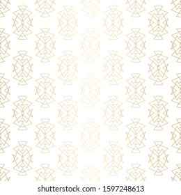 Geometric golden texture pattern. Abstract endless modern design background. Vector illustration eps 10.