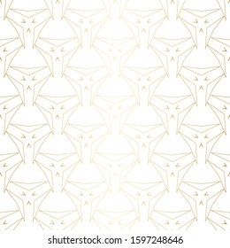 Geometric golden texture pattern. Abstract endless modern design background. Vector illustration eps 10.