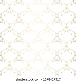 Geometric golden texture pattern. Abstract endless modern design background. Vector illustration eps 10.
