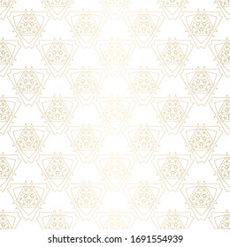 Geometric golden texture pattern. Abstract endless modern design background. Vector illustration eps 10.