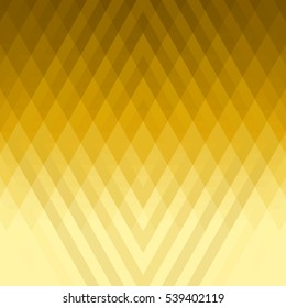 Geometric golden triangular abstract modern backgrounds. Soft transitions hue. Preparations for the production of booklets, leaflets, brochures.