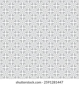 Geometric gothic pattern with star and cross details