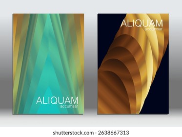 Geometric Gradient Abstract Cover Background. Modern Graphic Shape 3d Line Poster. Music Vector Design Banner Template. MInimalist Technology Futuristic Neon Event Layout. Corporate Party Presentation
