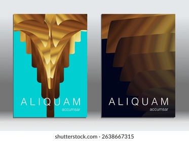 Geometric Gradient Abstract Cover Background. Modern Graphic Shape 3d Line Poster. Music Vector Design Banner Template. MInimalist Technology Futuristic Neon Event Layout. Corporate Party Presentation