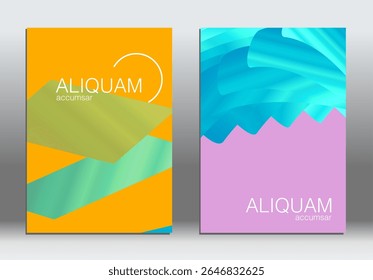 Fondo Abstractas de la cubierta del gradiente geométrico. Cartel de línea 3d de forma gráfica moderna. Plantilla de Anuncio de diseño de Vector musical. Diseño futurista del evento de neón de Tecnología minimalista. Presentación del Partido Corporativa
