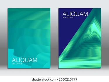 Geometric Gradient Abstract Cover Background. Modern Graphic Shape 3d Line Poster. Music Vector Design Banner Template. MInimalist Technology Futuristic Neon Event Layout. Corporate Party Presentation