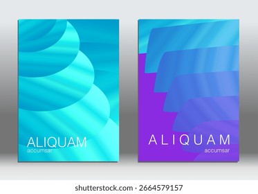 Gradiente geométrico fundo abstrato da tampa. Pôster de linha 3d de forma gráfica moderna. Modelo de banner de design de vetor de música. Disposição de Evento Neon Futurista Tecnológico Minimalista. Apresentação do Grupo Corporativo