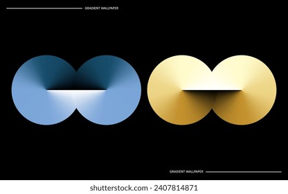 Geometric gradient abstract wallpaper design