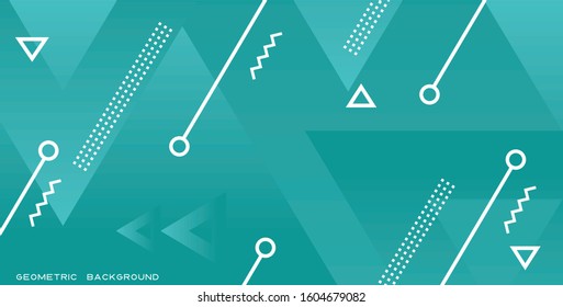 Geometric gradient bacground. Vector illustration
