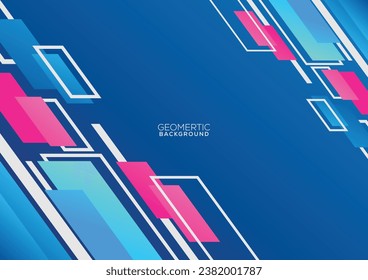 geometric gradient background modern style design