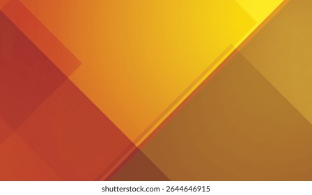 Geometric Gradient Background in Warm Tones: Abstract Design with Intersecting Shapes in Yellow, Orange, and Brown for Modern Presentations and Creative Projects, Visual Harmony